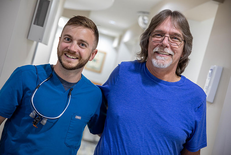 Dentist with Implants Patient Doug