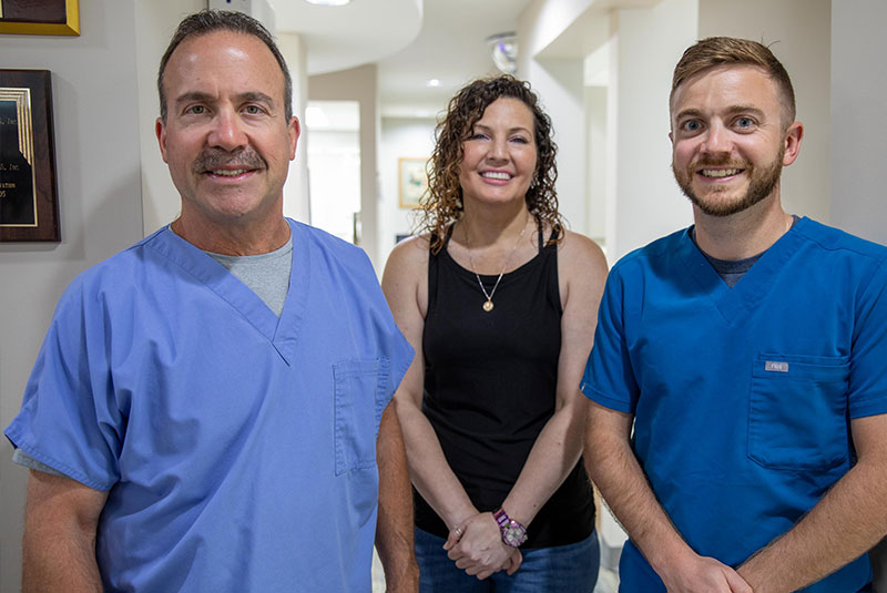 Dr. Minnillo and Dr. Marshall with Dental Implants Patient, Micah
